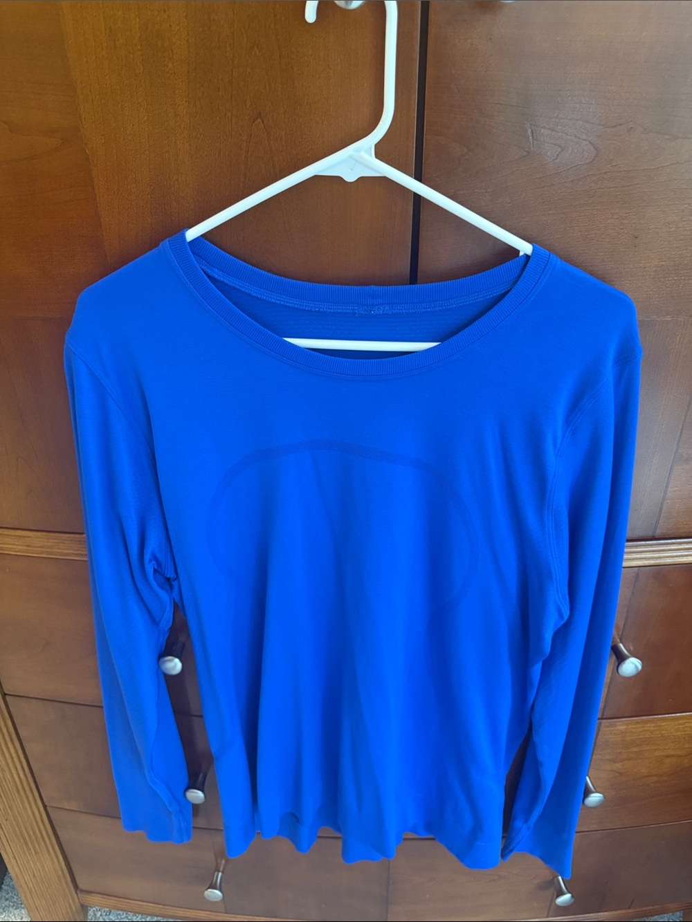 lululemon athletica Women's Long-Sleeve Athletic Tee - Royal Blue EUC